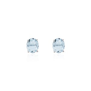 Brinco oval 12x10  acqua