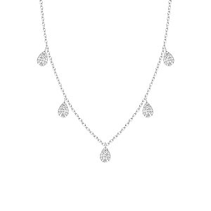 Colar com gotas cravejadas cristal