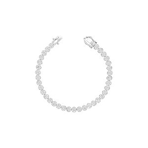 Pulseira riviera redonda cristal