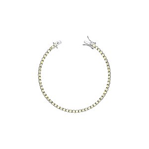 Pulseira riviera quatro garras citrino na prata 925