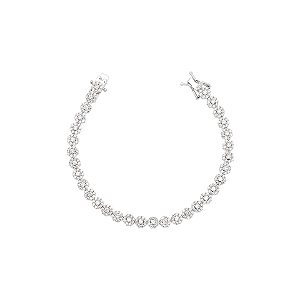 Pulseira riviera redonda cristal
