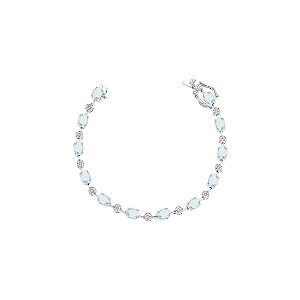 Pulseira fio faca oval acqua