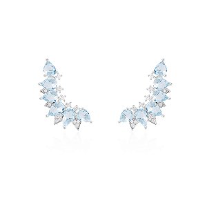 Brinco earcuff seis gotas acqua