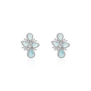Brinco earcuff quatro gotas acqua