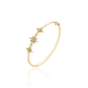 Bracelete três estrelas oito pontas