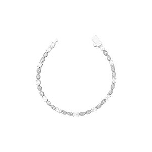 Pulseira riviera oval cristal