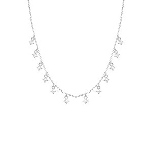 Colar com doze pedras cristal