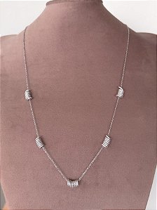 Colar com argolas 70cm