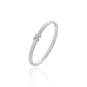 Pulseira malha x cravejados