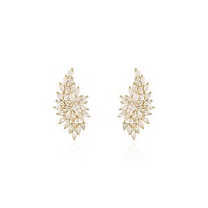 Brinco earcuff navete cristal