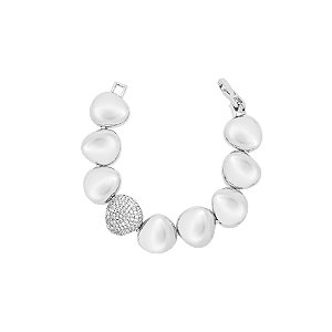 Pulseira ovais ondulados formato orgânico