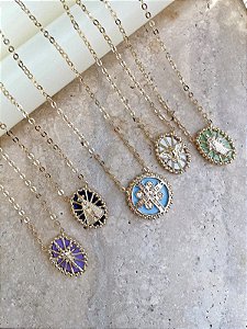 Colar religioso (escolha o banho e a medalha)