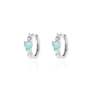 Argola com coração colombiana