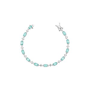 Pulseira riviera colombiana e cristal