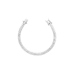 Pulseira riviera navete 2mm cristal