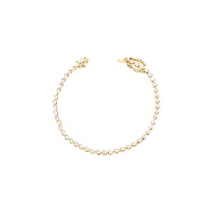 Pulseira riviera gotas 2mm cristal