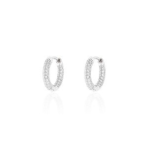 Argola cravejada pequena