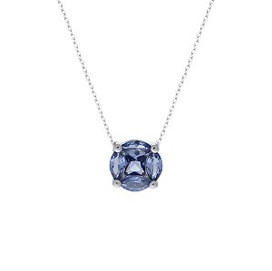 Colar tanzanita na prata 925