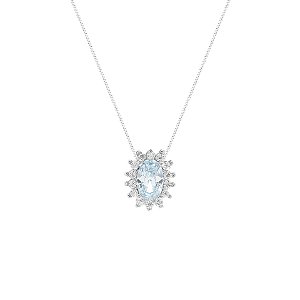 Colar oval 7x9 acqua