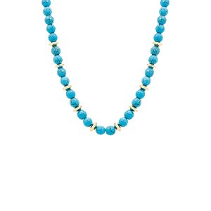 Colar esferas turquesa