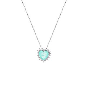 Colar coração colombiana