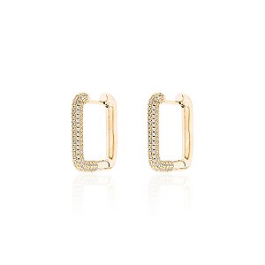 Argola retangular grande