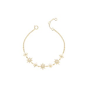 Pulseira estrelas oito pontas