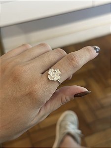 Anel de flor na prata 925 (escolha o tamanho)
