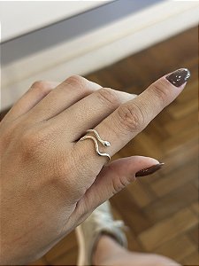 Anel de serpente na prata 925 (escolha o tamanho)