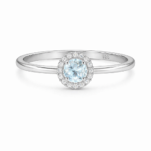 Anel acqua na prata 925 (escolha o tamanho)