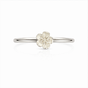 Anel de flor na prata 925 (escolha o tamanho)