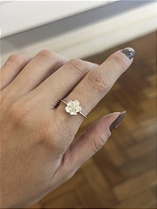 Anel de flor na prata 925 (escolha o tamanho)