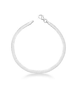 Pulseira de fita na prata 925