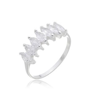 Anel de navete na prata 925 ( escolha o tamanho )