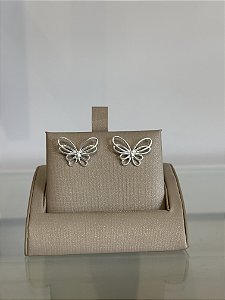 Brinco de borboleta na prata 925