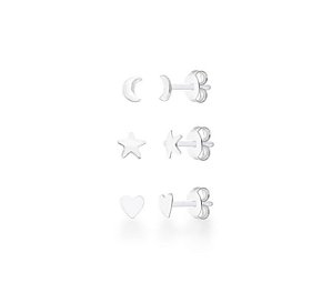 Trio formato diferente na prata 925