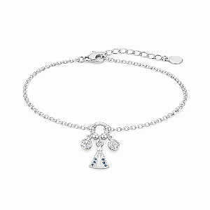 Pulseira Nossa Senhora Aparecida na prata 925
