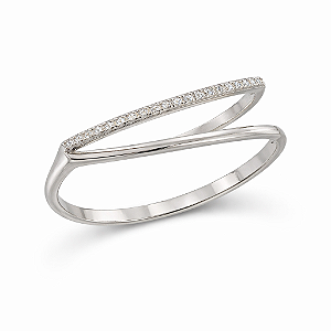 Anel V na prata 925 ( escolha o tamanho )