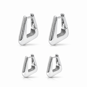 Dupla de argola triangular