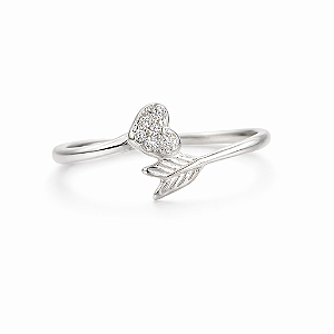 Anel de flecha na prata 925 ( escolha o tamanho )