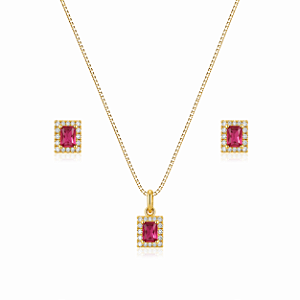 Conjunto retangular rubi