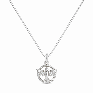 Colar Espírito Santo na prata 925