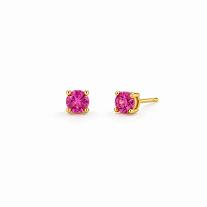 Brinco pink 6mm