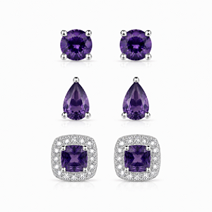Trio formato diferente roxo
