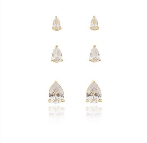Trio de gota cristal
