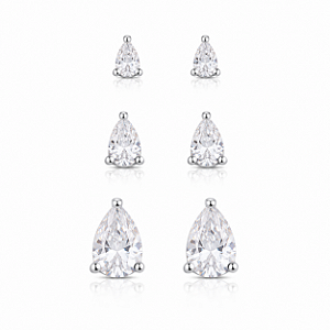 Trio de gota cristal