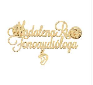 Broche de profissão com pingente personalizado