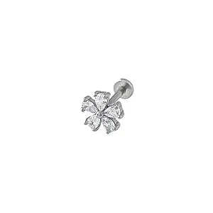 Piercing flor cristal