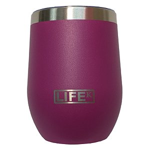 Copo Térmico Life Pink Com Tampa | 354ML