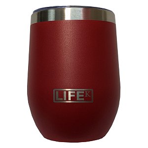 Copo Térmico Life Vermelho Com Tampa | 354ML